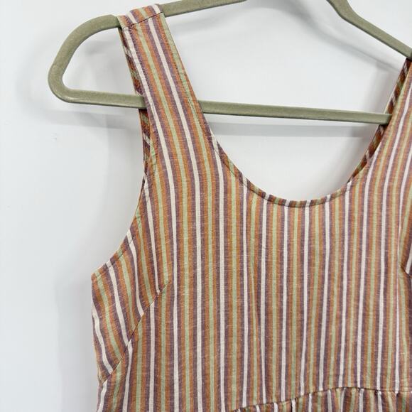 Patagonia Sleeveless Jumpsuit XS Garden Island Evening Mauve Striped Hemp NWT - Picture 6 of 15